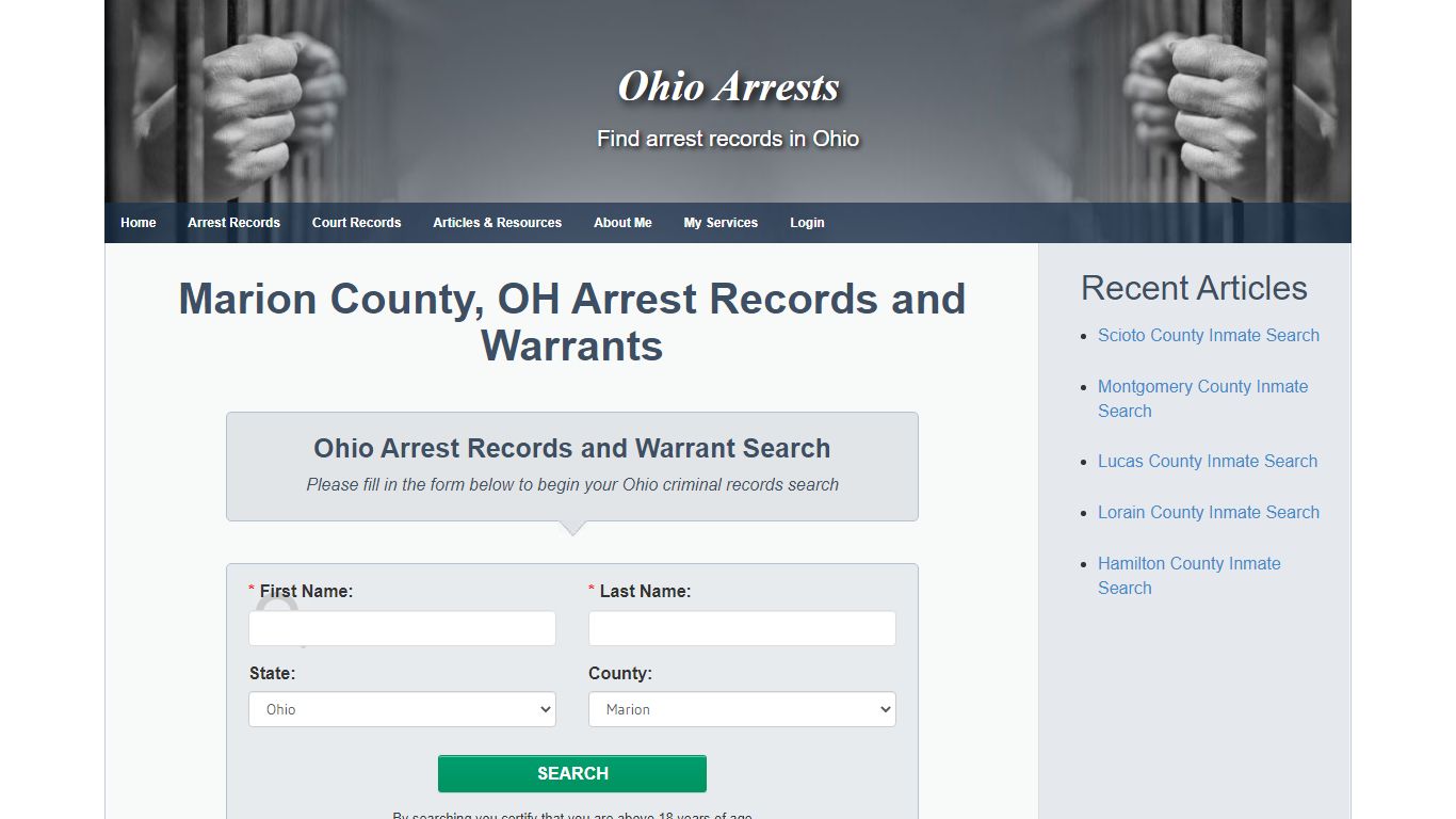Marion County, OH Arrest Records and Warrants - Ohio Arrests