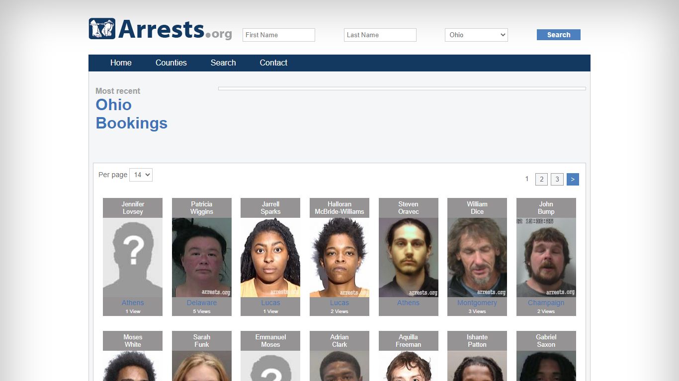 Ohio Arrests and Inmate Search